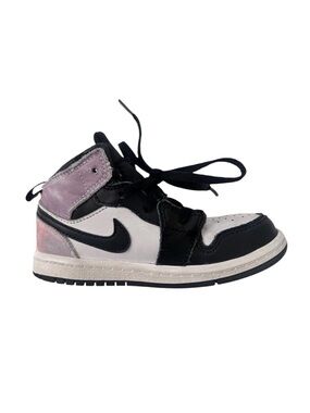 Nike Air Jordan 1 Mid Toddler Girls Sneaker Zen Master Pink Black 9c